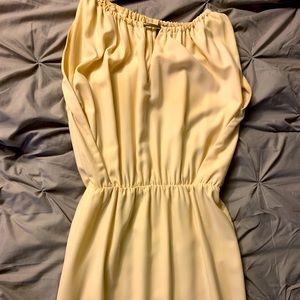 Off white, maxi dress in TALL with bottom split